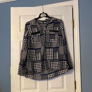 Notations womens button down tops; size large